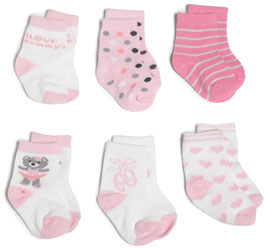 Rising Star Baby-girls Newborn Ballet Socks