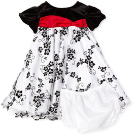 rare edition baby girls infant embroidered wire hem dress