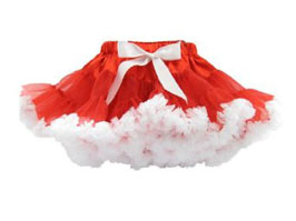 Bella Daniella PettiSkirt Valentines Red